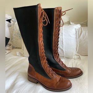 Vince Camuto lace up riding boots